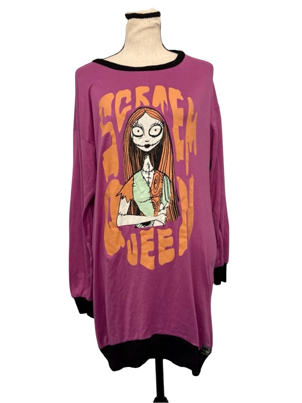 Nightmare Before Christmas Sally Nightgown Pajamas Small Disney Sleep Shirt
